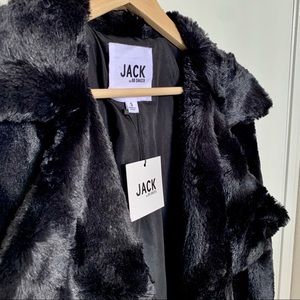 NWT BB Dakota Shear Factor Faux Fur Coat